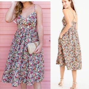 J. Crew x Liberty London - Lace-Up Back Dress Liberty Thorpe